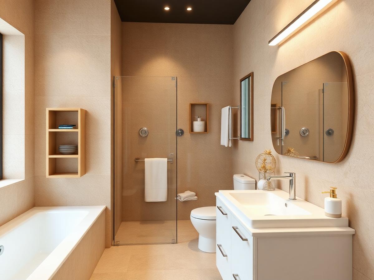 Bathroom vanity and fixtures